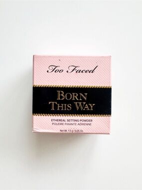 Too Faced Born This Way Ethereal Setting Powder - Pink and Black Packaging
